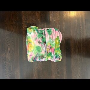 Zara multicolored strapless tube top size XL